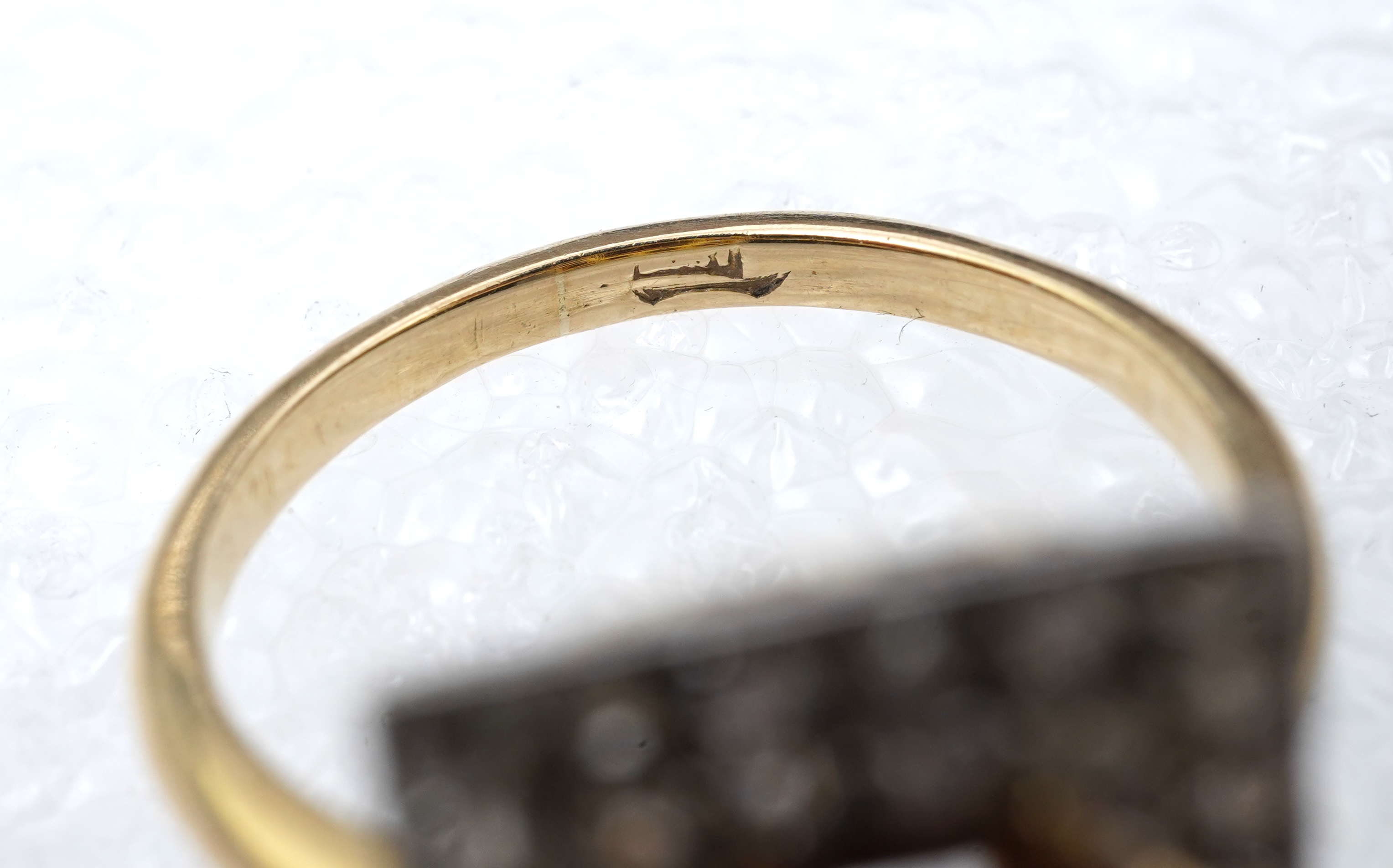 A pink tourmaline and diamond ring